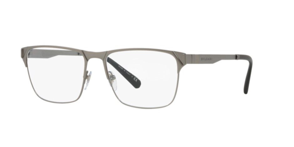 BVLGARI 1104-K Glasses, 56-17 145, Gunmetal Plated Matte (2040), 1104-K 204
