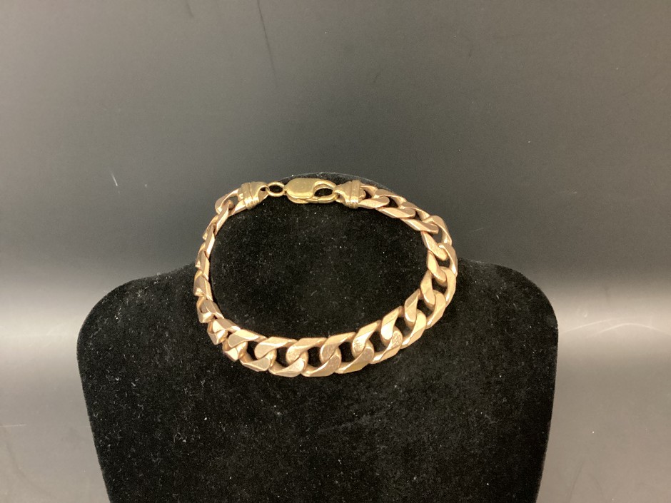 1 x Stamped 9ct Yellow Gold, Chain Bracelet