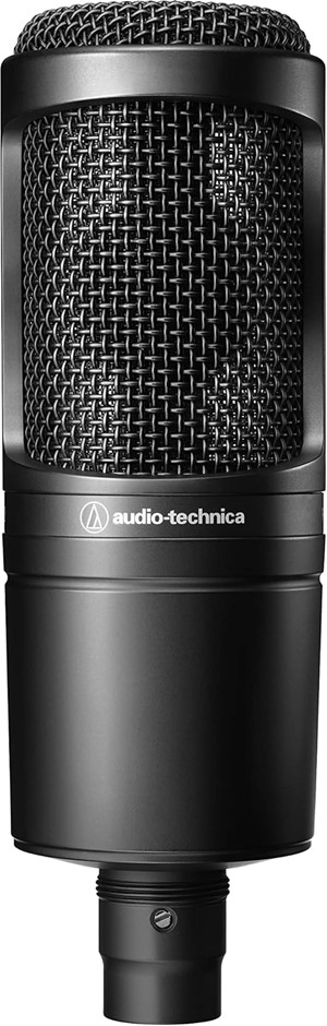 AUDIO-TECHNICA AT2020 Cardioid Condenser Studio Microphone, Black. NB: Not