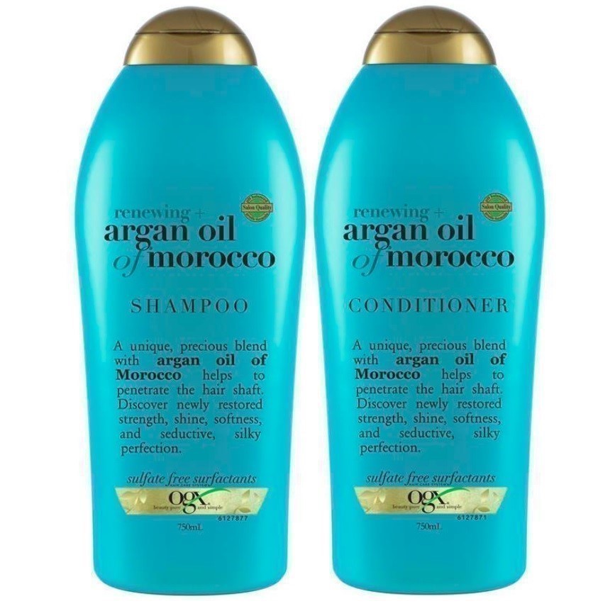 OGX Renewing + Argan Oil of Morocco Shampoo & Conditioner, 750ml.