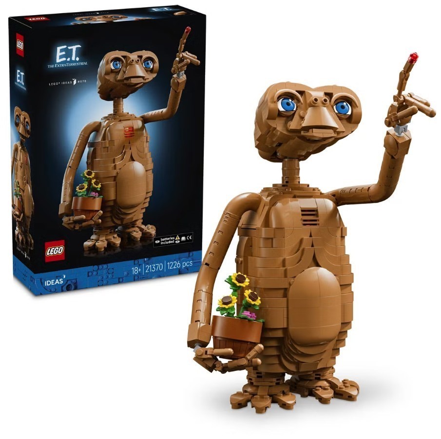 LEGO Ideas E.T. the Extra-Terrestrial, 21370. N.B: Damaged packaging.