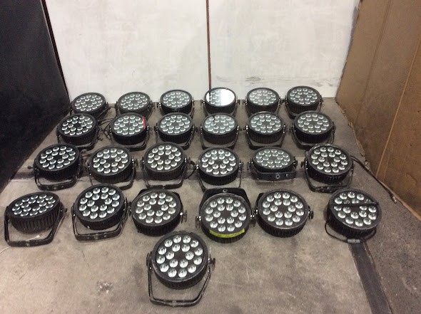 Pro Shop Hex-18 IP65 LED PAR Mixed Model Stage Light (Lot of 25)