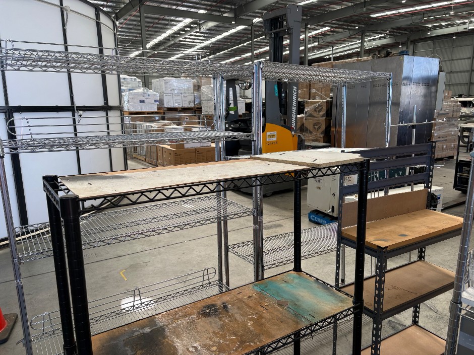 mixed lot Shelving Units Multi-Tier Storage Rack