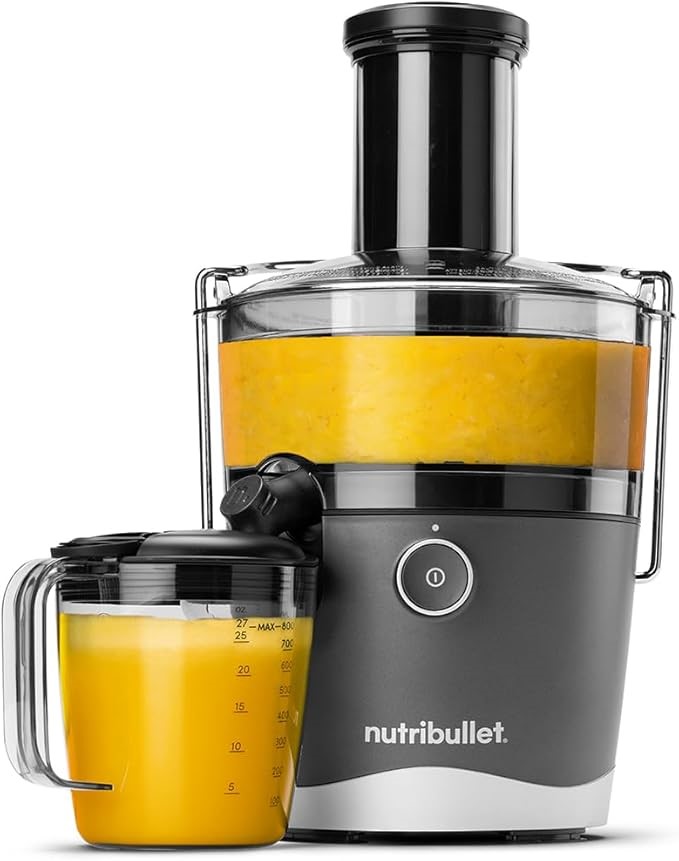 NUTRIBULLET High Speed Centrifugal Juicer, Dark Grey, 800W Motor, Two Speed