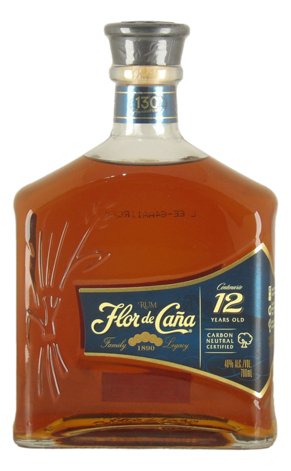 Flor de Cana Centenario 12YO Rum (1x 700mL). Nicaragua.