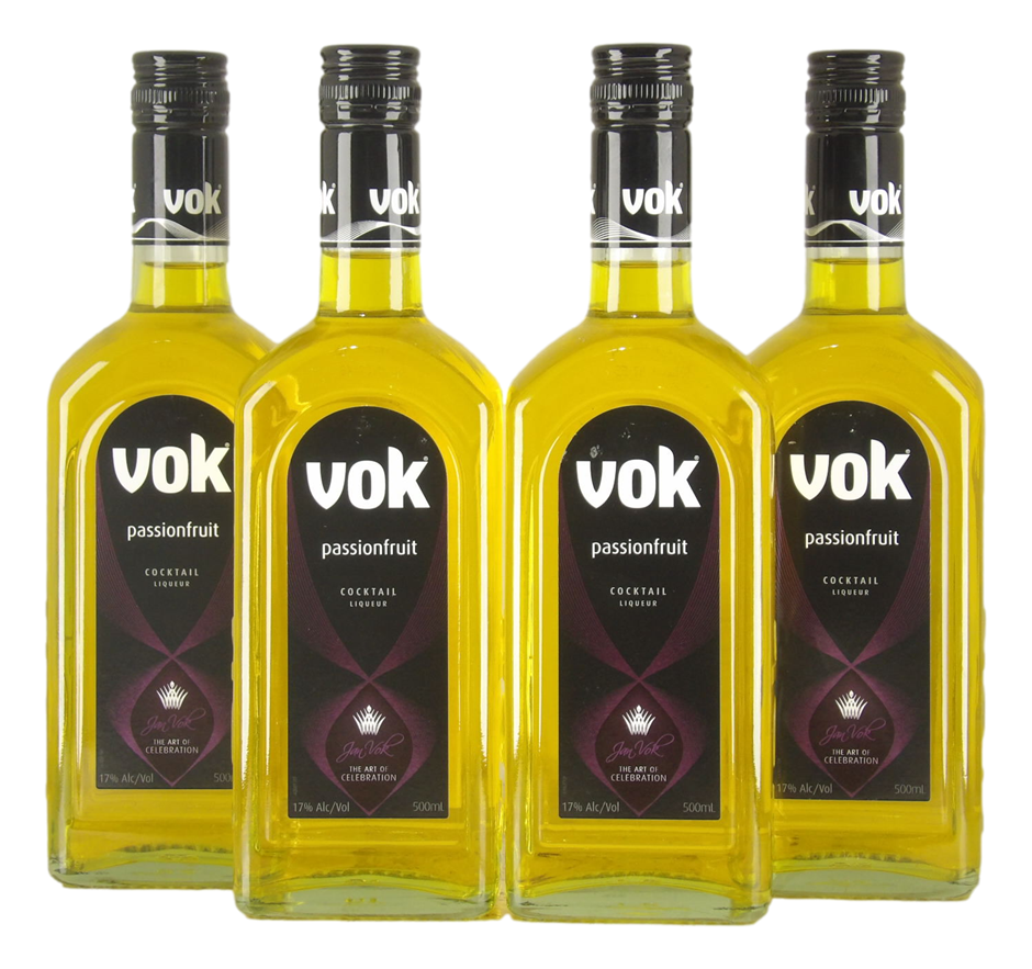 Vok Passionfruit Liqueur (4x 500mL). SA.
