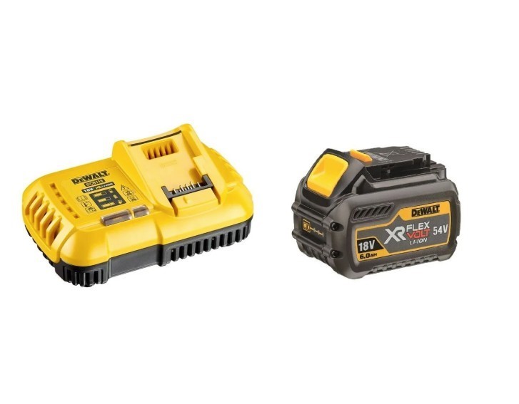DeWALT 18V-54V 6.0Ah Flexvolt Battery & Charger Starter Kit.