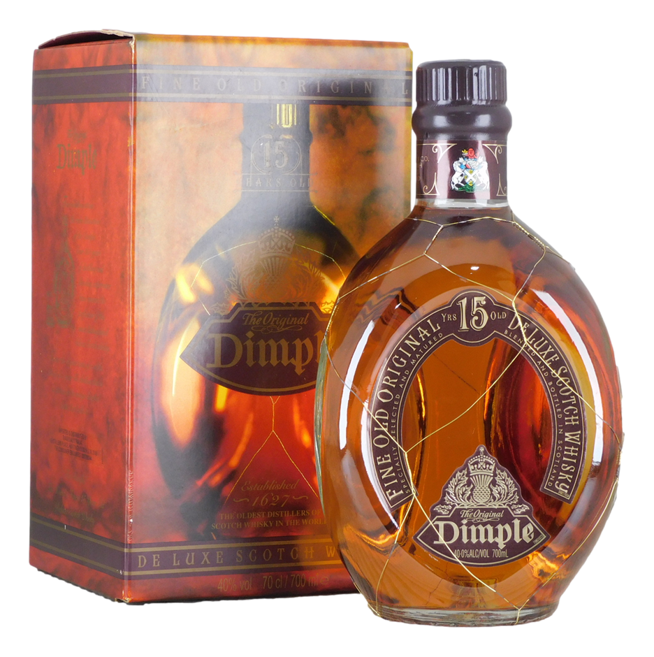 Dimple The Original 15 Yrs Old Blended Scotch Whisky (1x 700mL), Scotland.