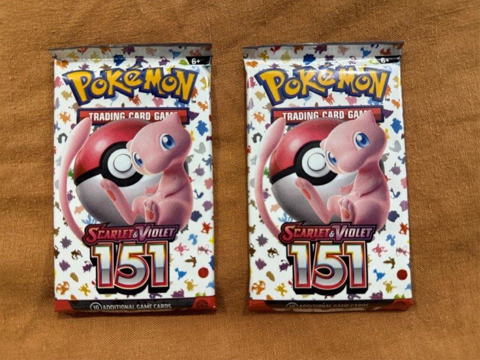 2x Pokémon TCG Scarlet & Violet 151 Sealed Booster Packs English