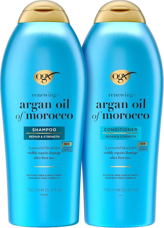 OGX Argan Oil Of Morocco Shampoo & Conditioner, 750ml.
