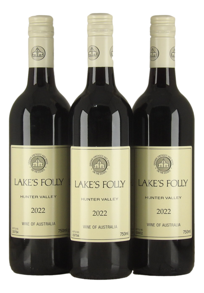 Lake's Folly Cabernets 2022 (3x 750mL), Hunter Valley.
