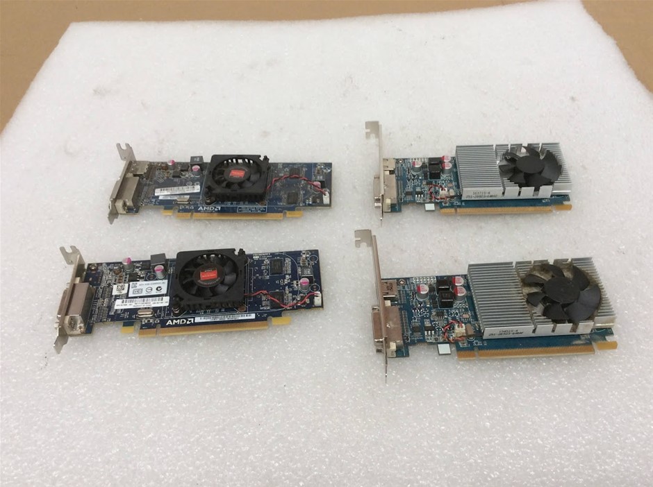 AMD Radeon Mix Model PCIe Graphics Cards (Lot of 4)