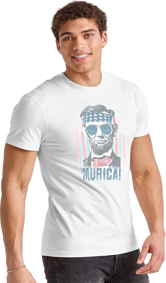 Hanes Men's Graphic T-Shirt - Americana Collection, Size XX-Large