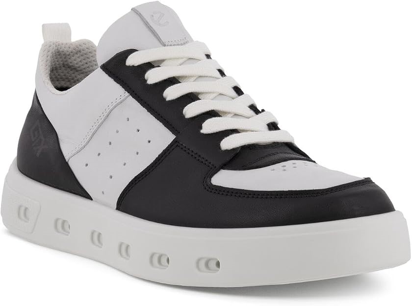 ECCO Women's Street 720 Apron Stitch GTX Sneaker, Black/White, EU 40/US 9-9