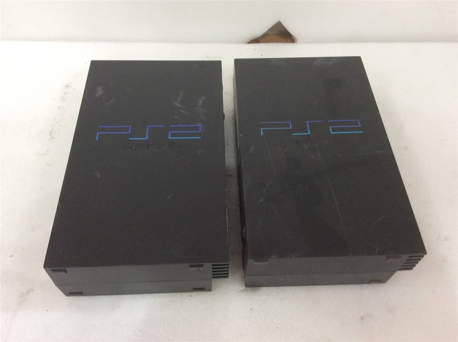 Sony PlayStation 2 SCPH-39002 Game Console (Lot of 2)