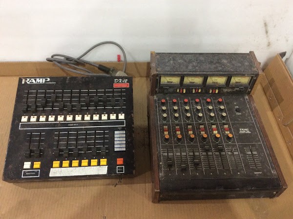 TEAC 2A Audio Mixer&RAMP DX12 Vintage Stage Lighting Console (Lot of 2)
