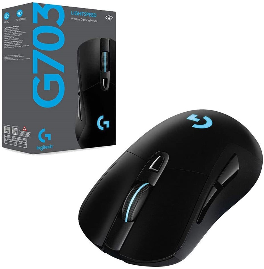 LOGITECH G703 Hero Lightspeed Wireless Optical Gaming Mouse.  Buyers Note -