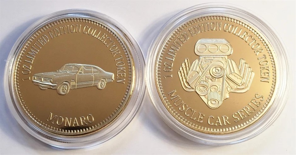 Holden Monaro  Car  1- 0z HGE 999 24k Gold Coin/token LTD 2,500