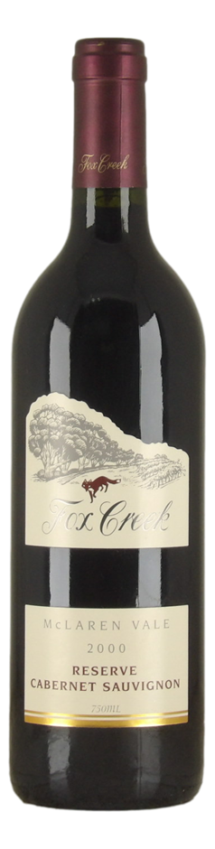 Fox Creek Reserve Cabernet Sauvignon 2000 (1x 750mL). McLaren Vale