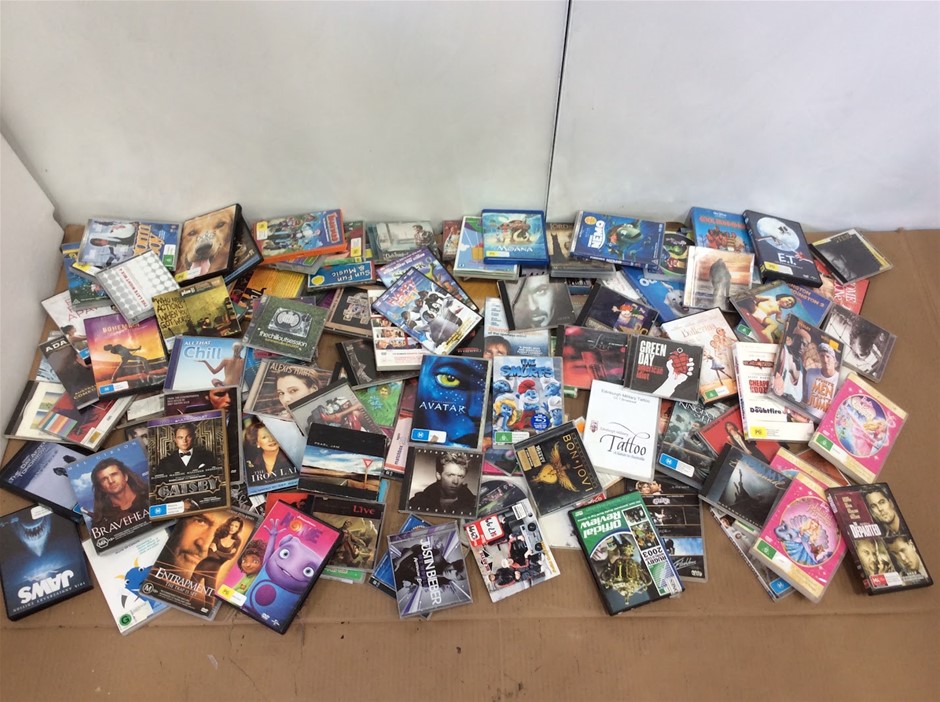 Mixed DVD Movies & Music Collection Lot