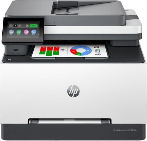 HP Color Laserjet Pro MFP 3301fdw 4-in-1 Multifunction Printer, FAX 25PPM [