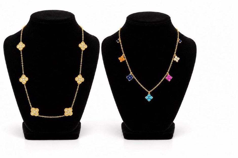 Jewelz Merchants Black Friday Special – Two Clover Necklaces Set