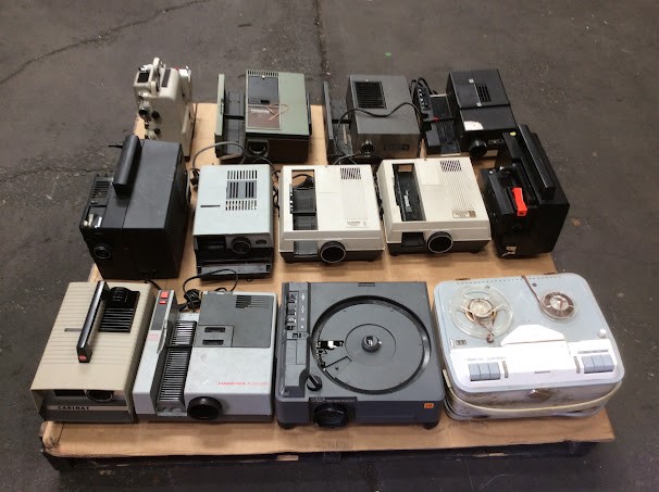 Hanimex/Carimat Mixed Brandl Vintage Slide/Film Projectors (Lot of 13)