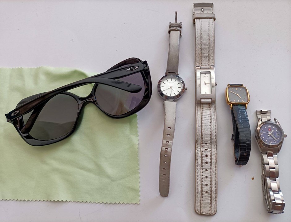 Oakley Backhand Sunglass and Ladies Watches . Used