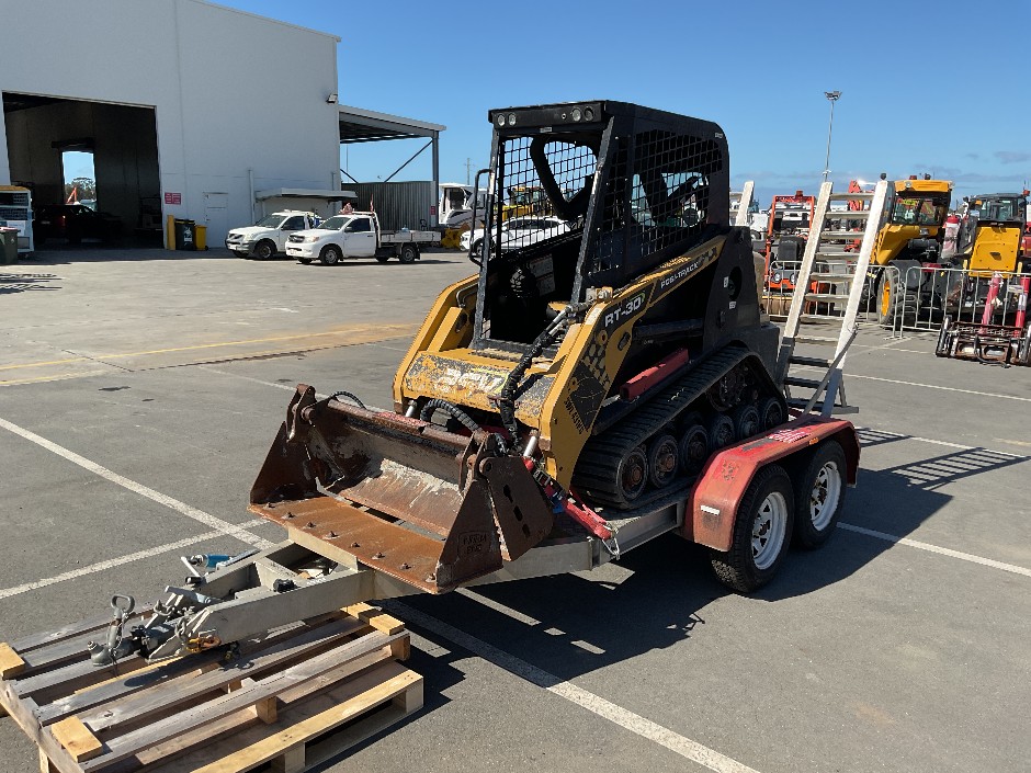 ASV RT30 Tracked Loader W/ Dual Axle Plant Trailer