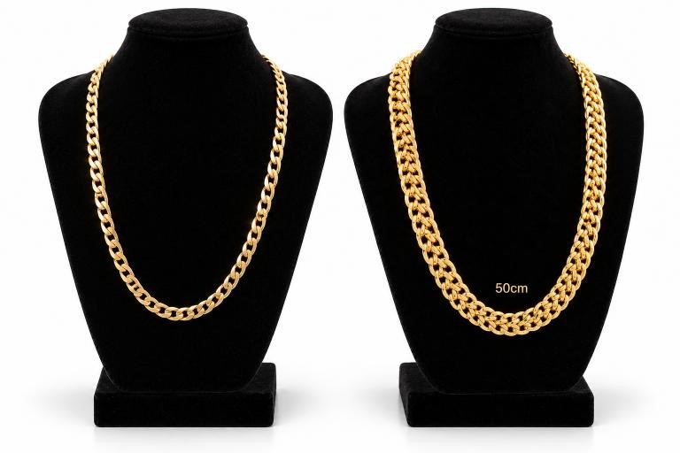 18K/Italy Stamped Rose Gold Filled Chain -60MM-10mm