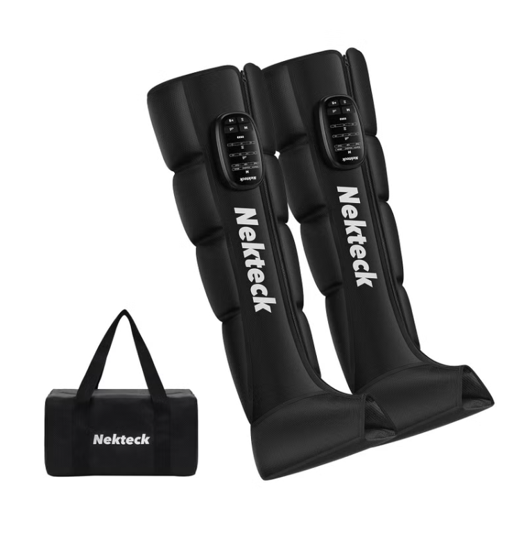 NEKTECK Air Compression Cordless Full Zipper Leg Massagers.