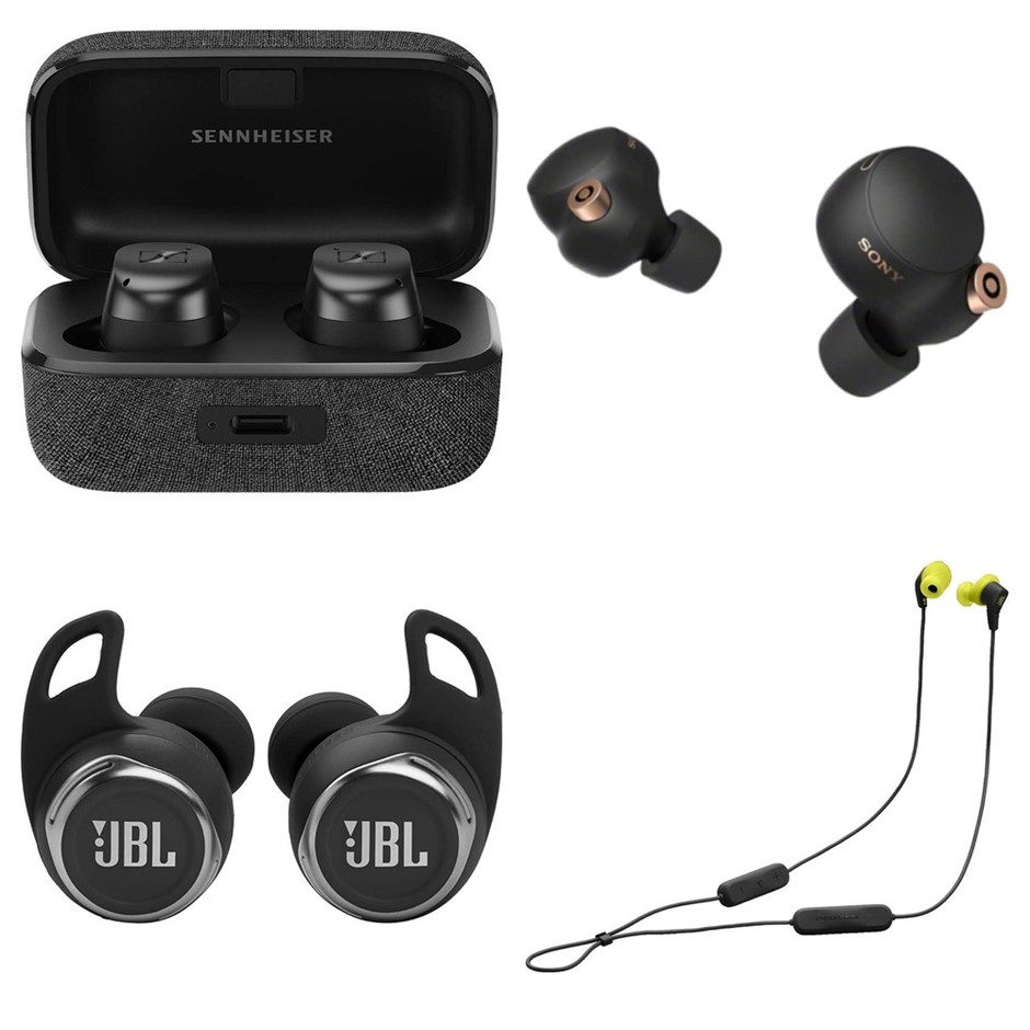 4 x Wireless Earbuds. RRP -$1000. 1 x SENNHEISER Momentum 3 ANC Earbuds. 1