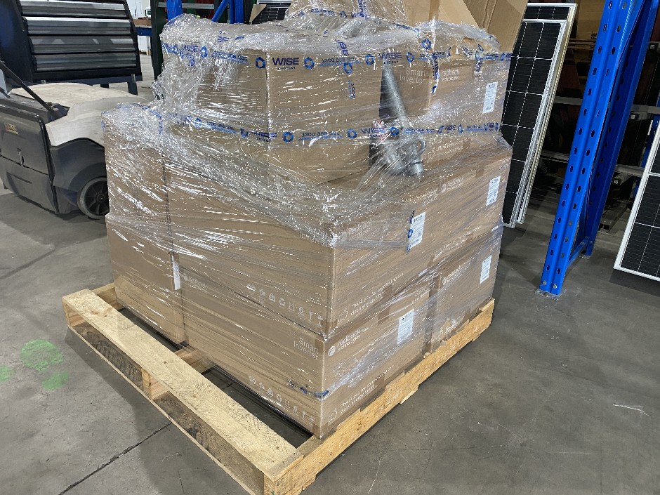 Pallet of Inverters and Gateway Extenders