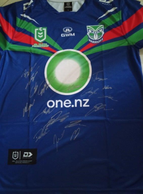 NZ WARRIORS 2026 SQUAD SIGNED JERSEY