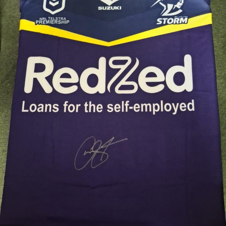 CAMERON MUNSTER SIGNED MELBOURNE STORM JERSEY