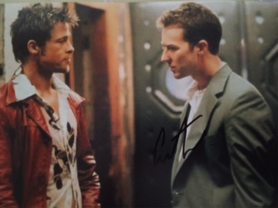 ED NORTON SIGNED 'FIGHT CLUB'