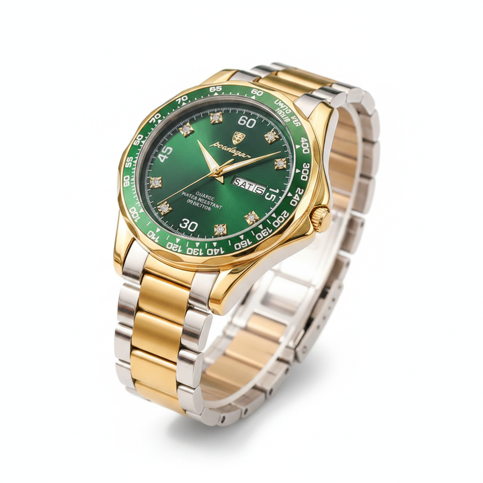 High Quality Simulated Diamond Men's Quartz Watch