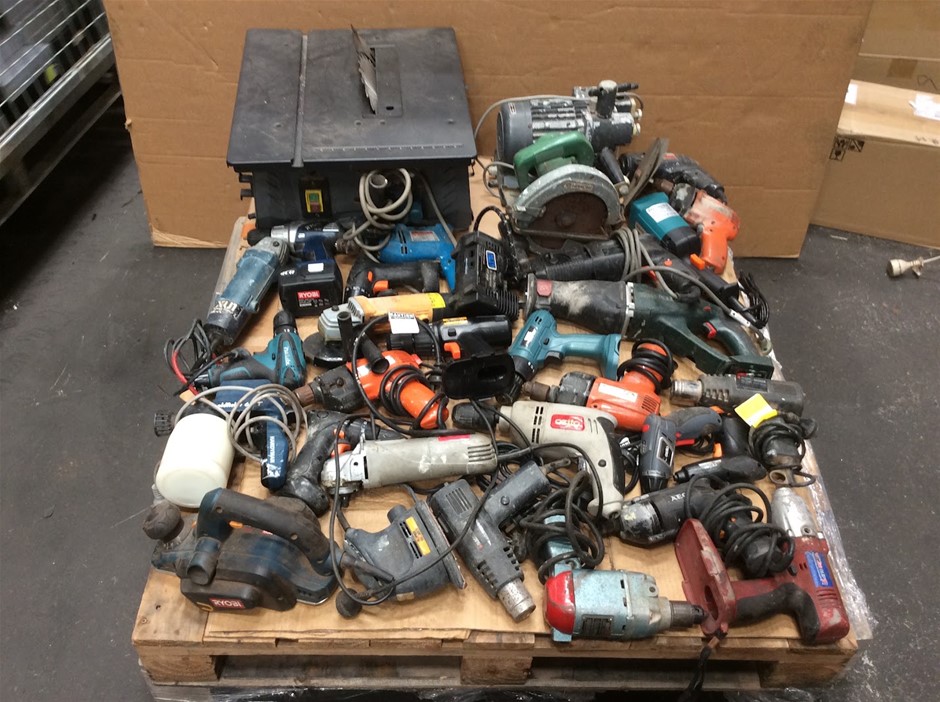 Mixed Brands Assorted Power Tools – Drills, Saws, Grinders & Sanders