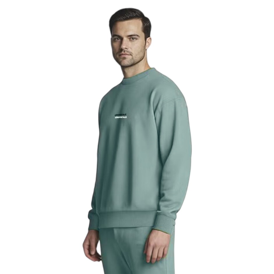 AEROPOSTALE Men's Fleece Sweater, Size S, Cotton, Sage. NB: pink texta mark