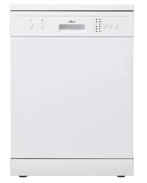 Solt 60cm Freestanding Dishwasher -White NB: powers on, no further testing