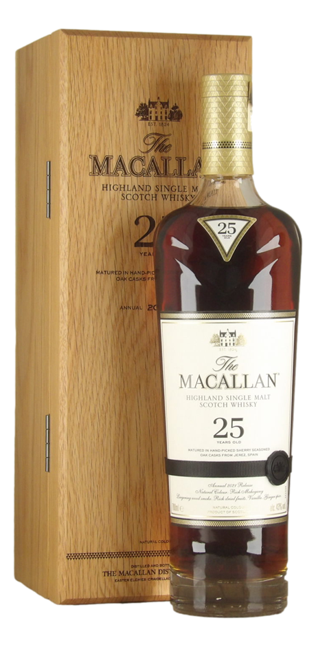The Macallan 25 Year Old Sherry Oak 2021 Release (1x 700mL), Speyside