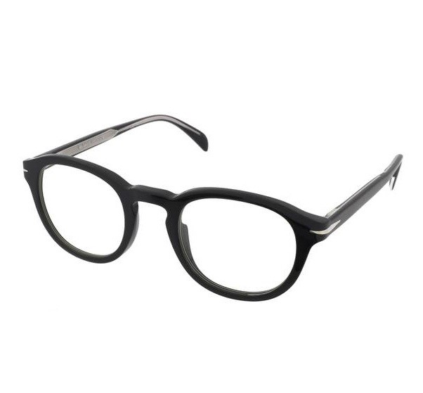 DAVID BECKHAM Glasses Frames, 49-24-150, Black/Demo Lens (807M9), DB1080/CS