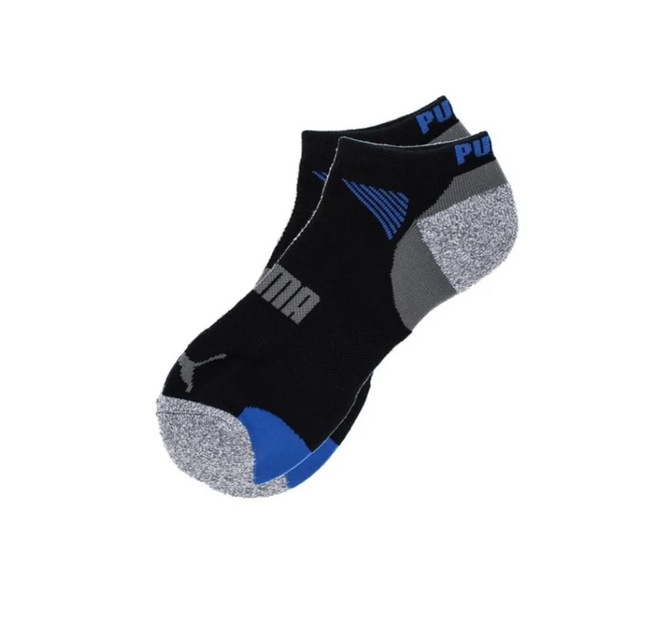 5 Pairs x PUMA Men's No Show Socks, Sock Size 13-15, Shoe Size 12-16, Cotto