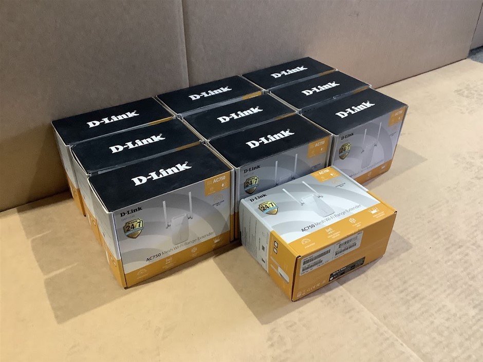 D-Link DAP-1530 AC750 Dual Band Mesh Wi-Fi Range Extender (Lot of 10)