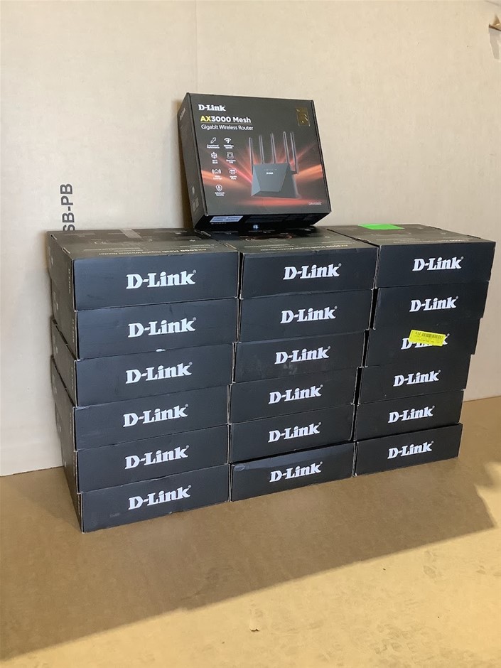 D-Link DIR-X3000Z AX3000 Wi-Fi 6 Mesh Gigabit Wireless Router (Lot of 19)
