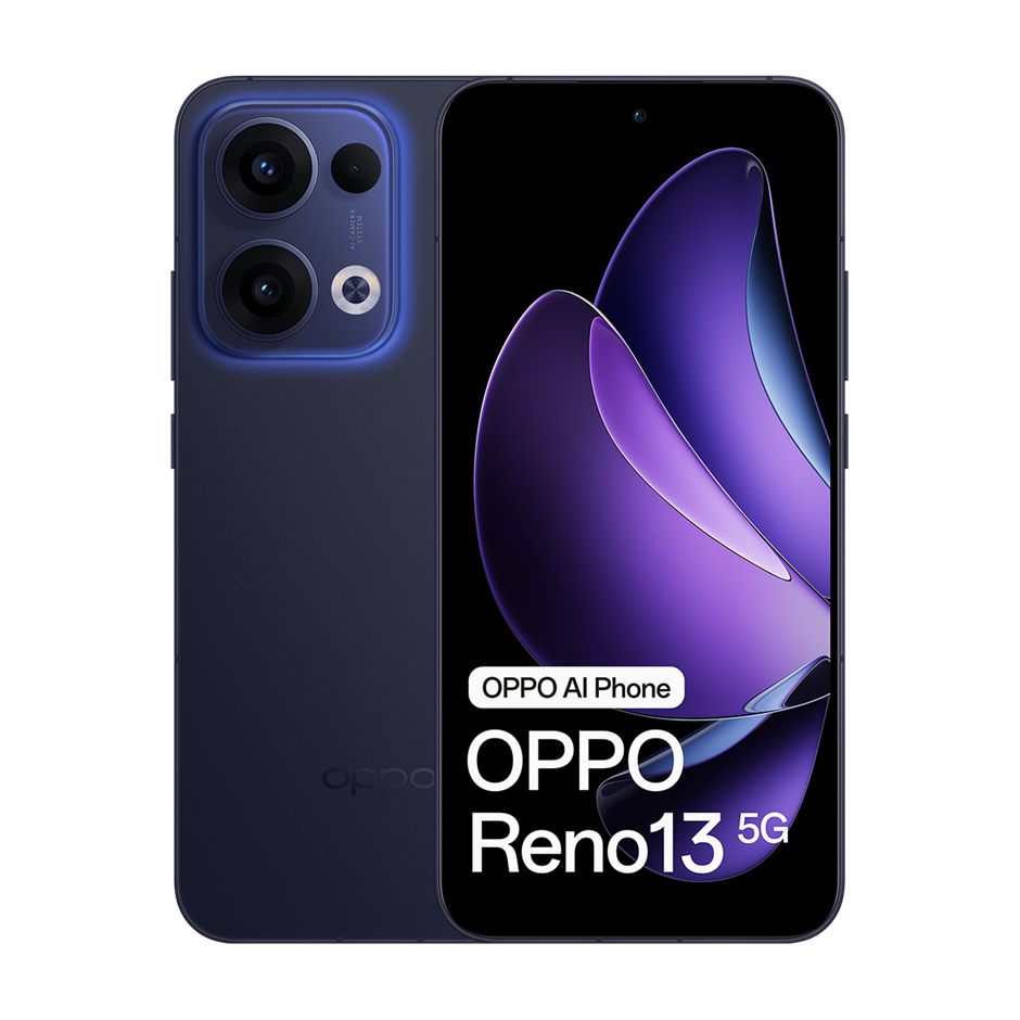 OPPO Reno13 5G features a 6.59-inch FHD+ AMOLED display, large 5600mAh