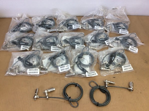 Dicota 0A35575 Mixed Model Security Cable Lock - New (Lot of 14)