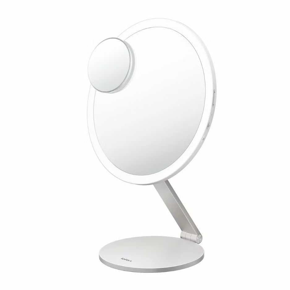 LAIFEN Glowy Vanity Mirror w/ 5x Magnifying Mini Mirror.