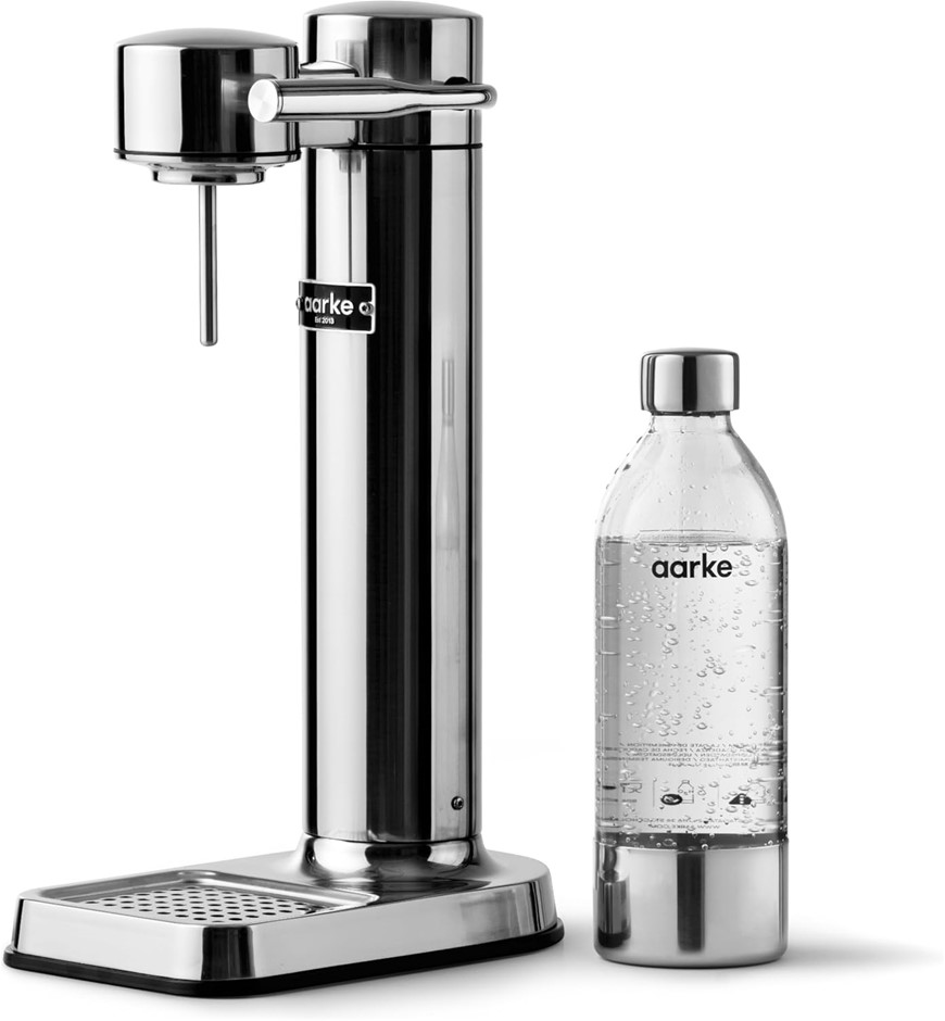 AARKE Carbonator III Premium Carbonator Sparkling Water Maker, Steel.