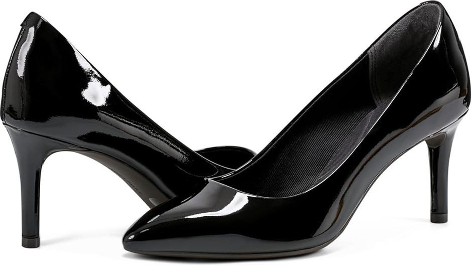 ROCKPORT Women's Total Motion 75mm Point-Toe Plain Pump, US9W/EU40, Black/S